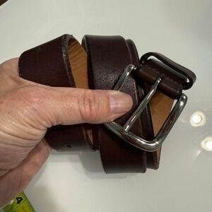 Cole Haan Brown Leather Belt | Men's Classic Dress Belt | fits 32"-36" 1.5" Wide